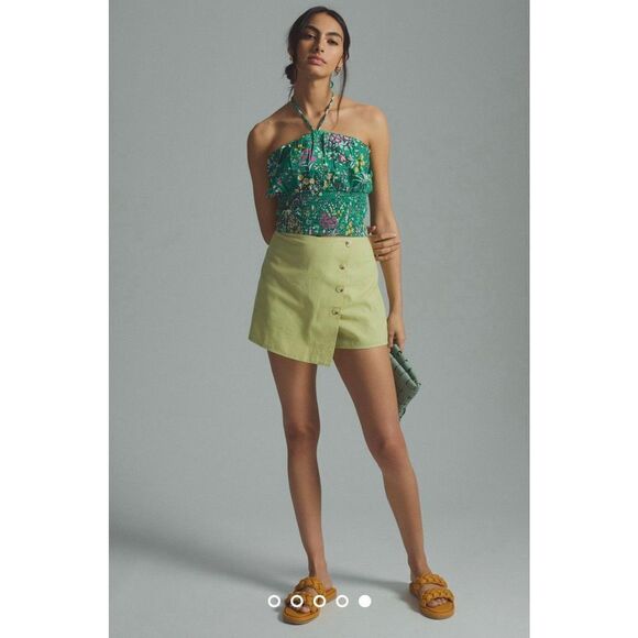 NWT Anthropologie Maeve Woven Halter Top Size XL - Picture 1 of 11